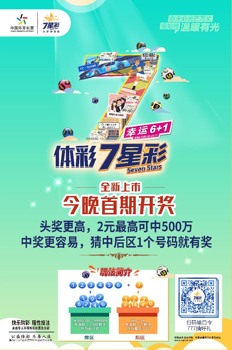 购买体彩7星彩，梦想与希望共舞