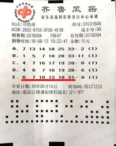 中国福利彩票双色球中奖查询结果2021年第五期揭晓
